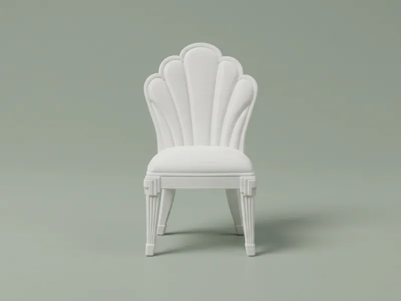 Art Deco Shell Dining Chair – Elegant Furniture