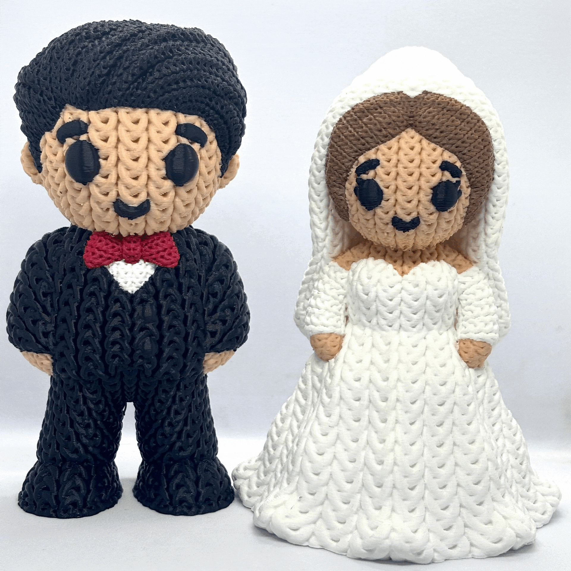 Knitted Bride and Groom