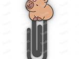 Paperclip cute capybara - bookmark-0