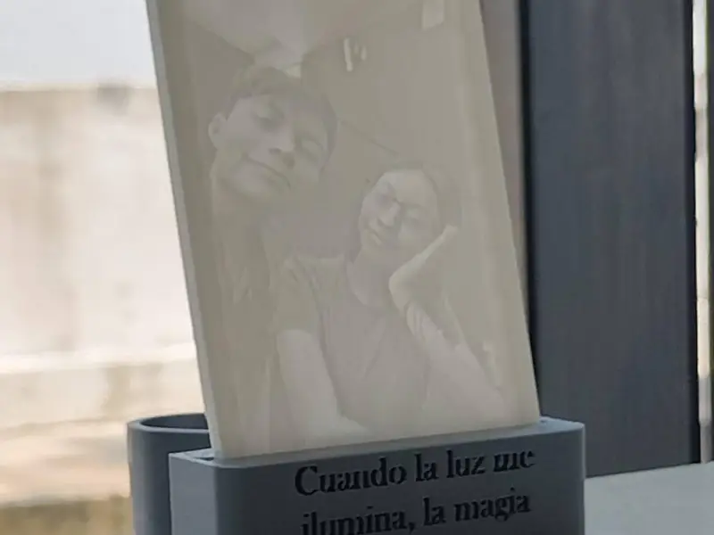 Soporte de litofania (Corazón)