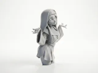 Religious Figure Statue Female Collectible 3D Printable