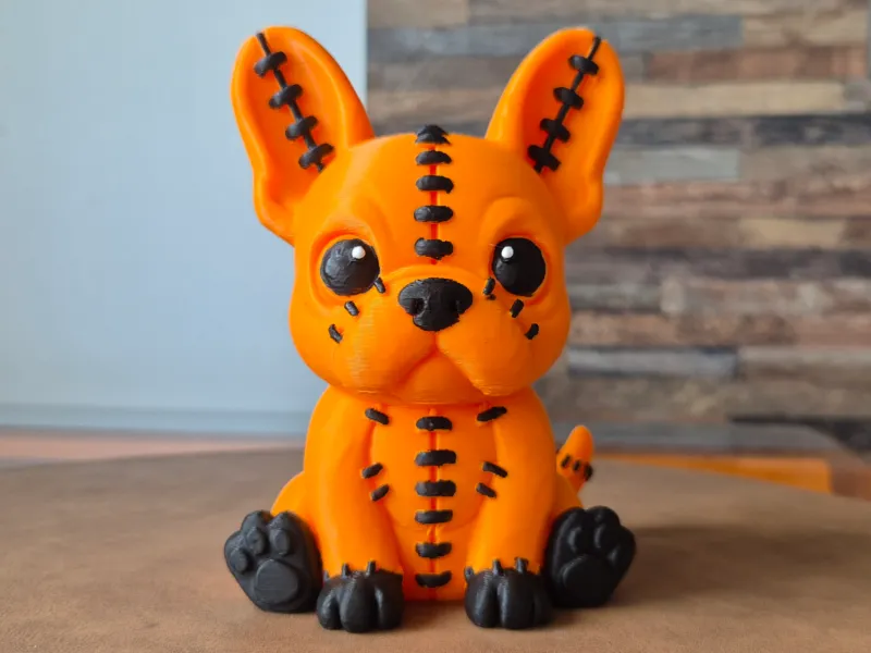 Buldogue Francês de Halloween fofo