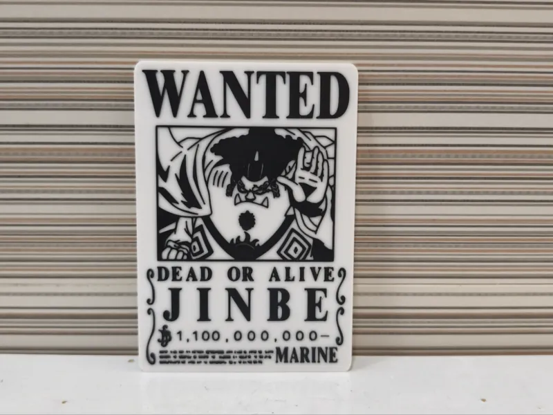Cartel de Recompensa "WANTED" de Jinbe (One Piece)