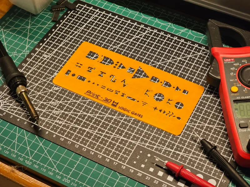 Logic Gates - Drawing Stencil/Template
