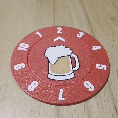 POSAVASOS CONTADOR DE CERVEZAS (UN COLOR Y MULTICOLOR)