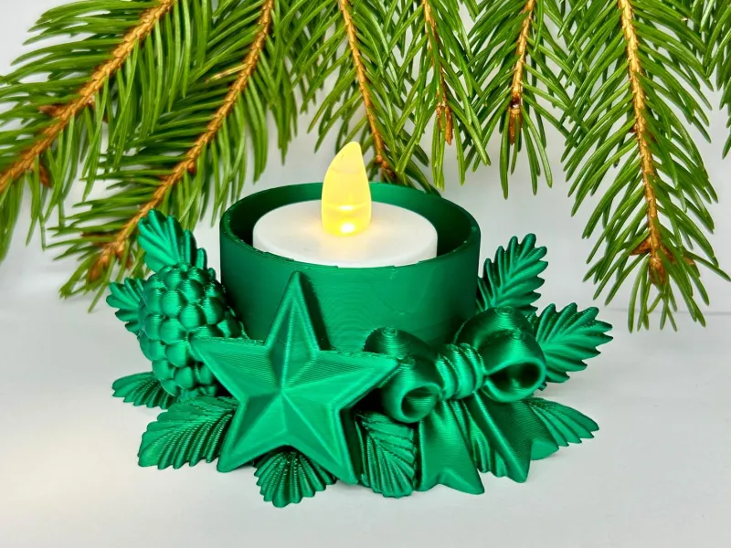 Porte-bougie de Noël