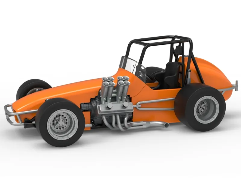 Vintage Pavement Sprint car Scale 1:25