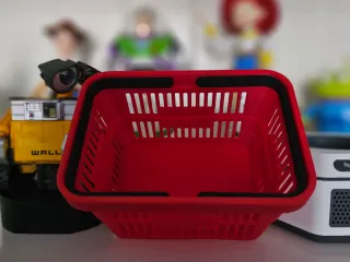 3D Mini Shopping Basket, Organizer Storage Box Home - Office