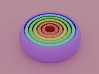 Fractal sphere fidget toy