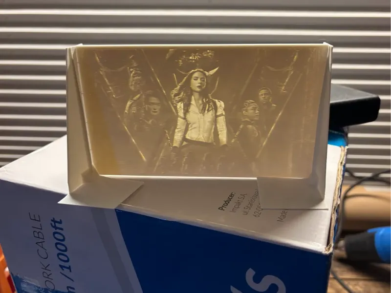 lithophane - black widow
