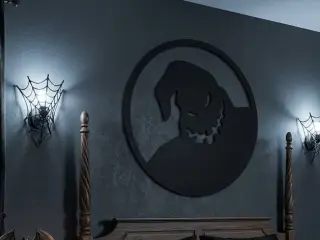 Oogie Boogie Wall Art Silhouette