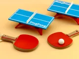 Mini Table Tennis Set Keychain-0