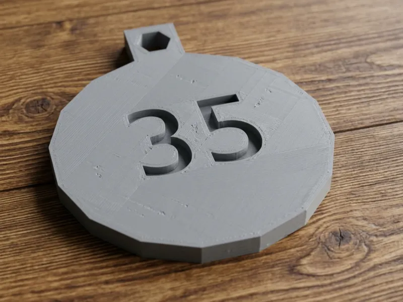 Number 35 Tag
