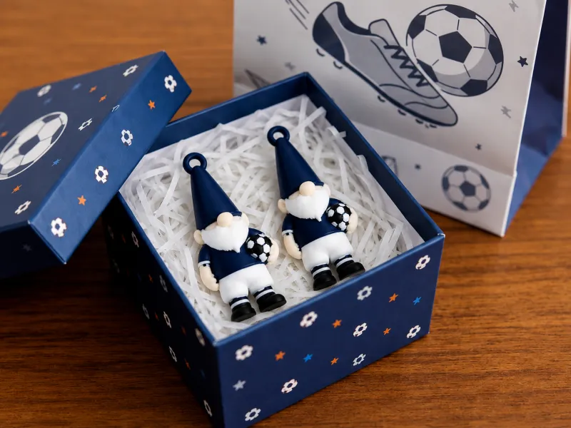 Soccer Gnome Earrings