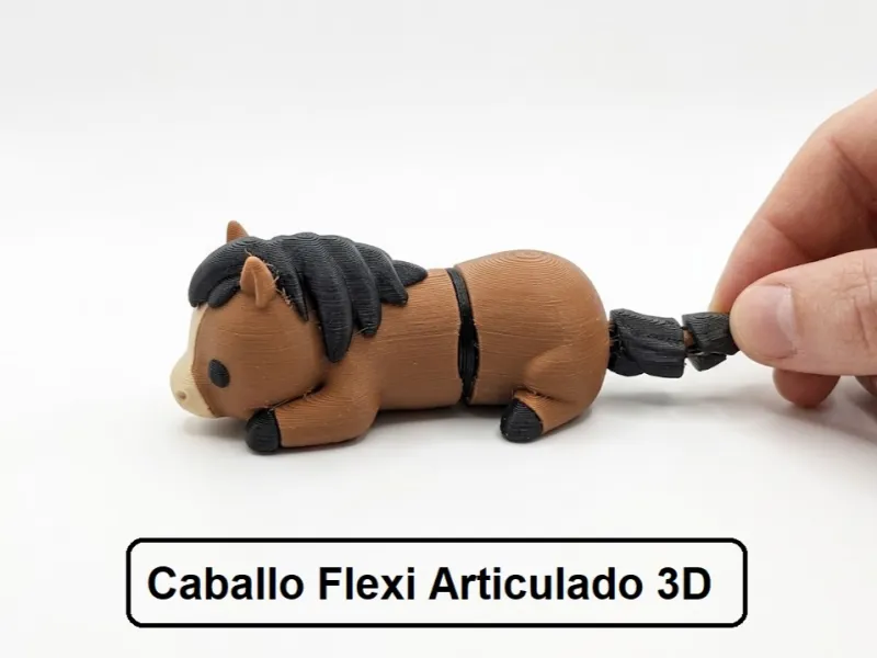 3D打印柔性关节马 3D打印解压玩具