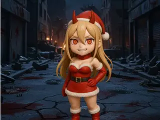 Christmas Power Chibi - Chainsaw Man