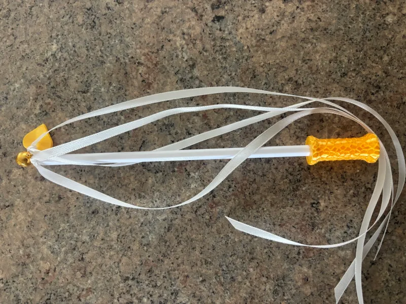 3D Printed Wedding Ribbon Wand