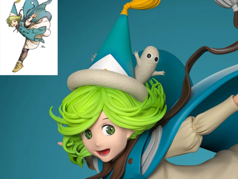 Coco - Witch Hat Atelier Anime Figure For 3D Printing