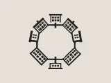 Cityscape Circle - 3D Printable Wall Art-0