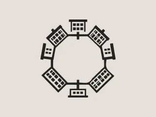Cityscape Circle - 3D Printable Wall Art