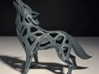 Howling Wolf Statue