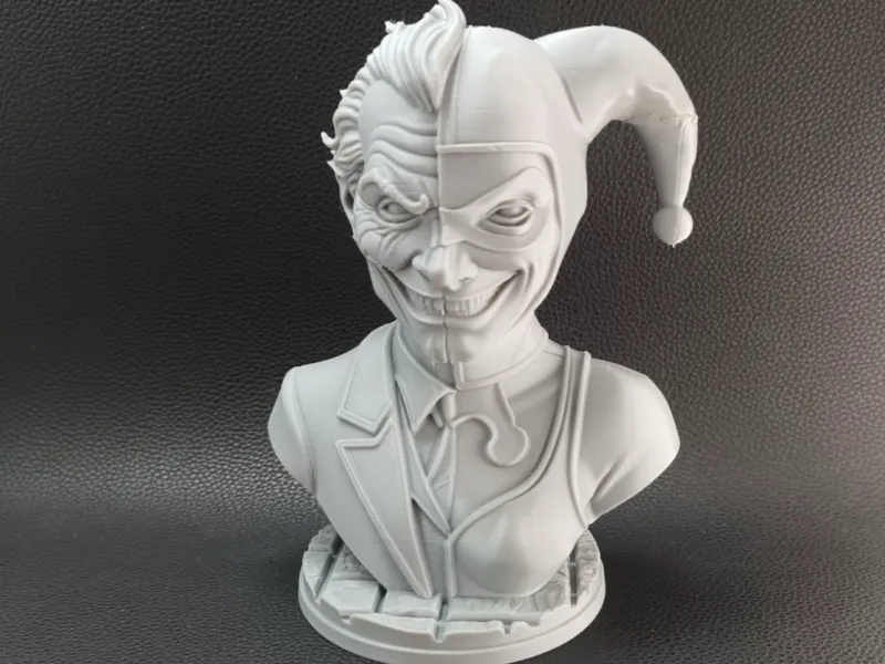 Busto di Joker e Harley Quinn – Doppio Volto dei Cattivi DC