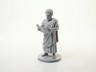 Greek Scholar Figurine Classical Statue 3D Printable