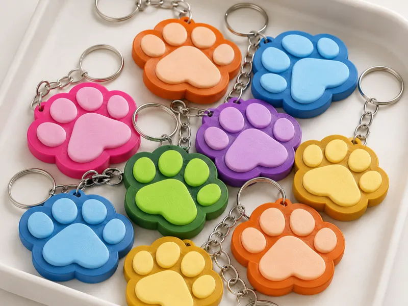 Cute Paw Keychain/Keyring, Surprise for Animal Lovers