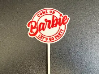 Cake topper barbie 2