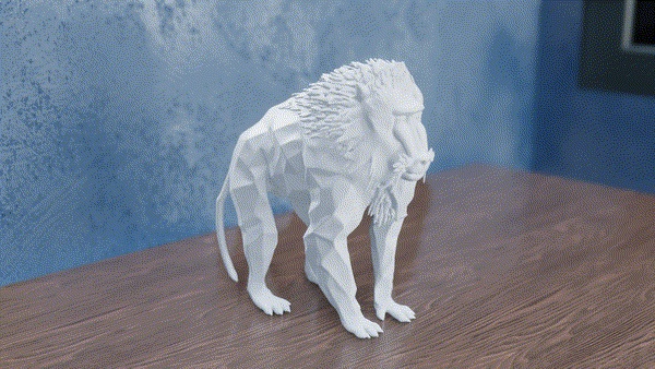 Mandarín Low Poly