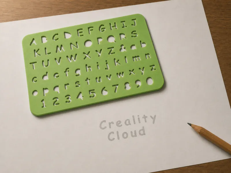 Plantilla de Lettering EasyTrace – Alfabeto y Números en Comic Sans