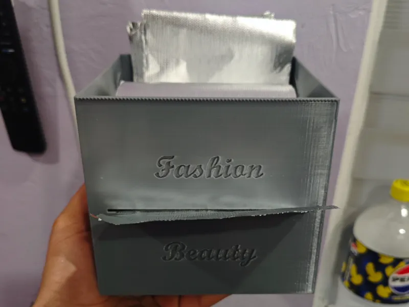Boîte à papier aluminium pour salon de coiffure