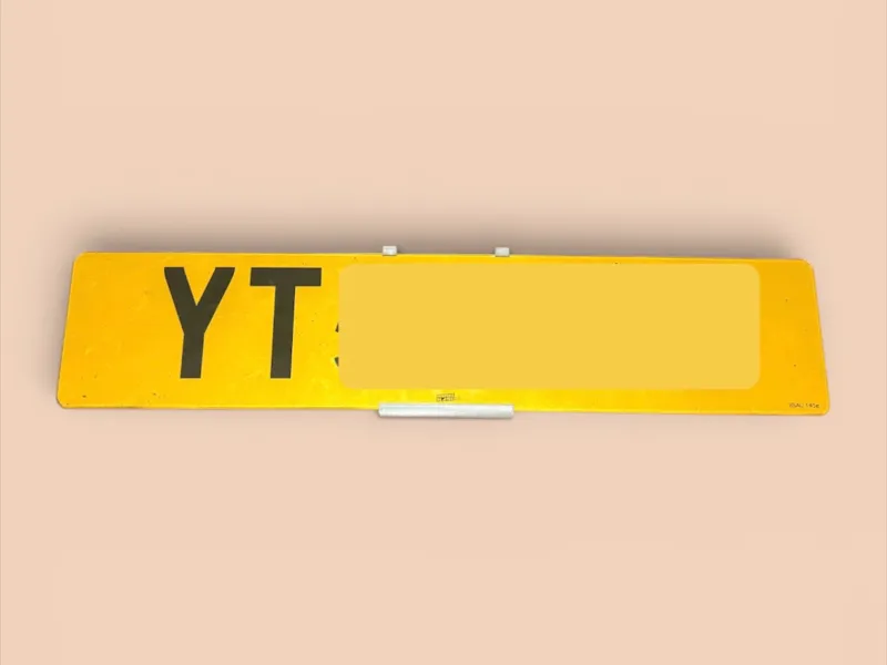 Number Plate Wall Mount