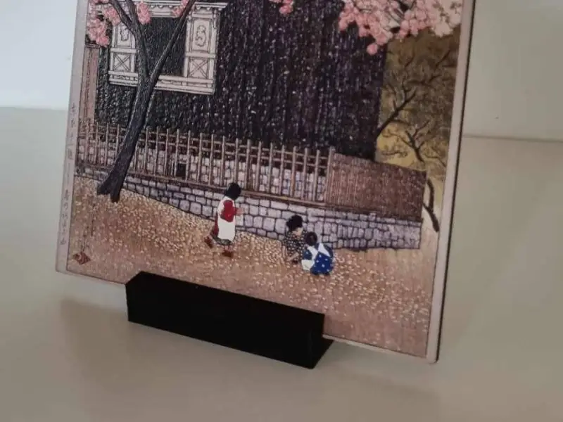 Japanese wooden post card Stand