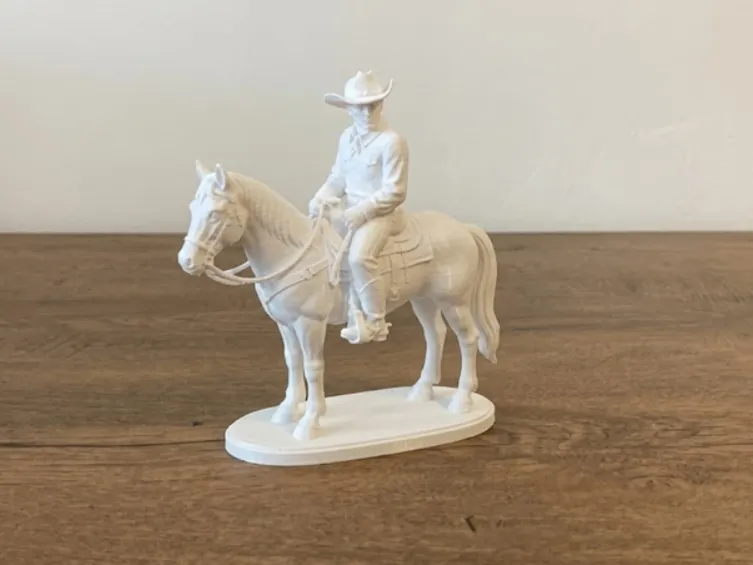 Cowboy on Horse – Western Decorative Model