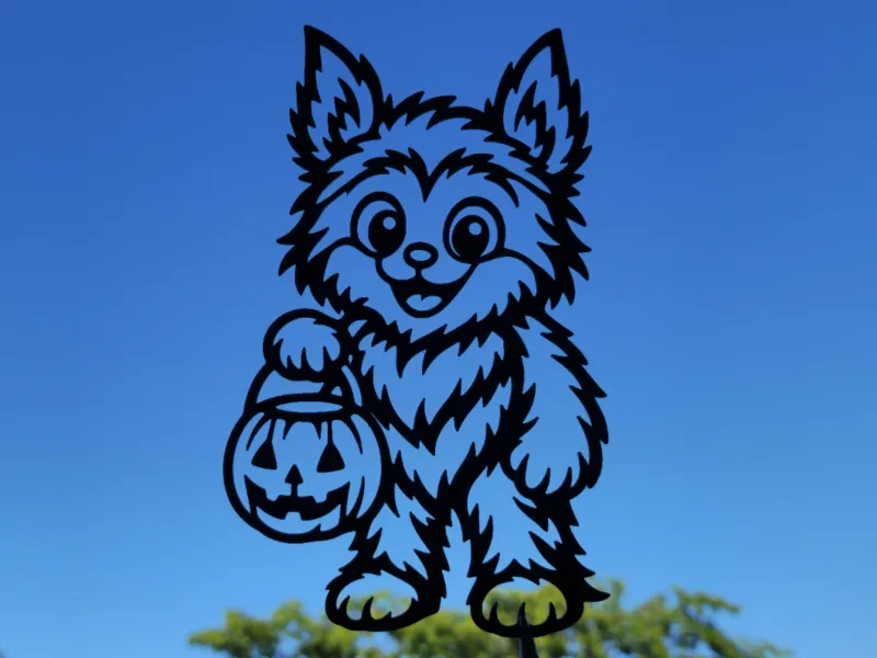 Cute Halloween Puppy Wall Art