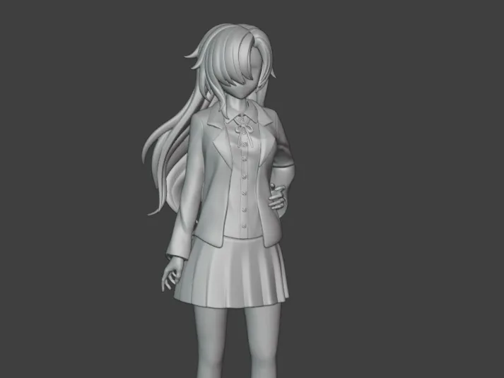Japanese-style schoolgirl JK uniform anime figure