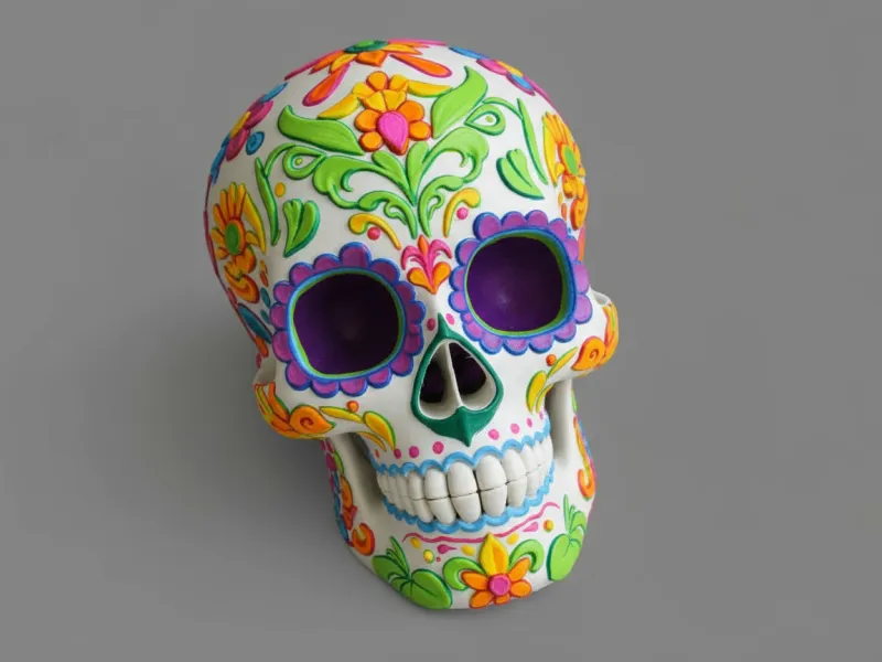 Teschio di Zucchero Decorativo