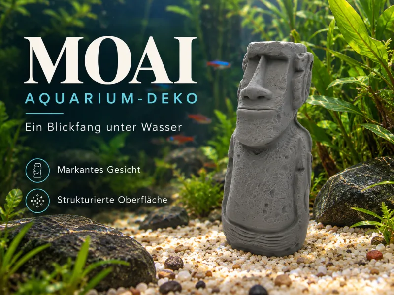 Statua Moai – Decorazione mistica per acquario