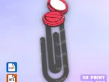 Paperclip Feminine makeup - bookmark-0