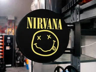 Nirvana Pub Sign2-Sided 3D Printed Garage Bar Sign