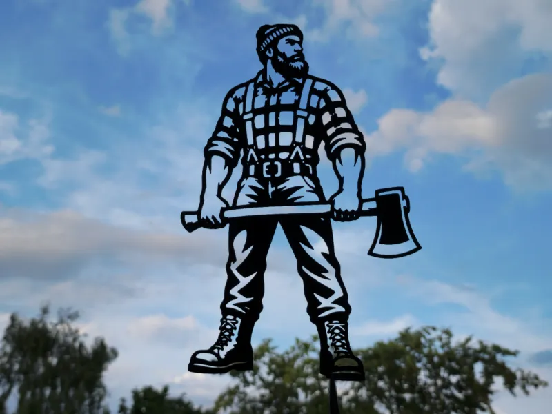 Lumberjack with Axe Wall Art