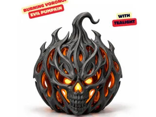 BURNING VORONOI EVIL PUMPKIN 🎃💀 🔥