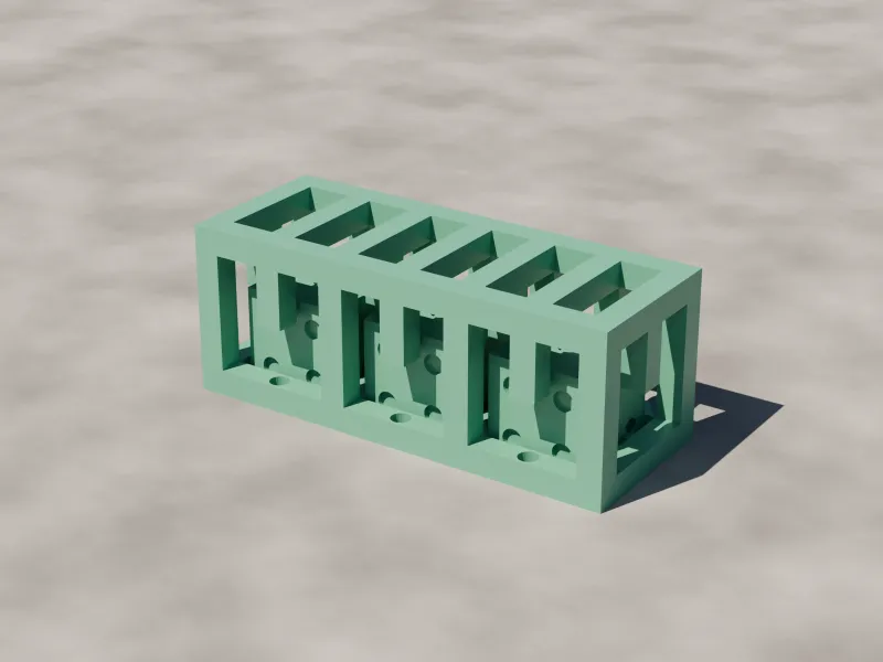 Captive Dice Cube - Dice Trapped in a Printed Cage
