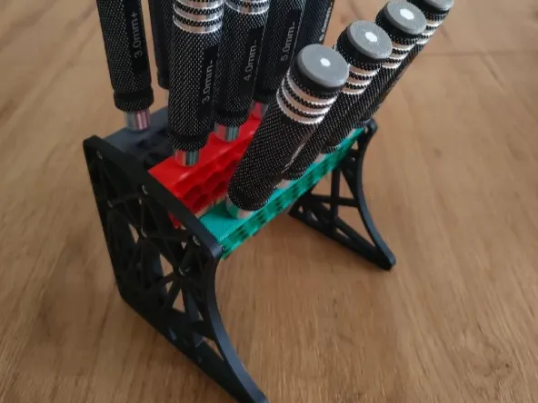Screw drivers stand-For Hex, Philips and Slotted Screwdriver