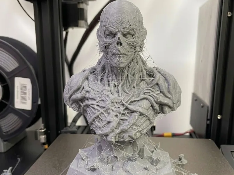 Vecna Bust STL Stranger Things Sculpture 3D Print Model