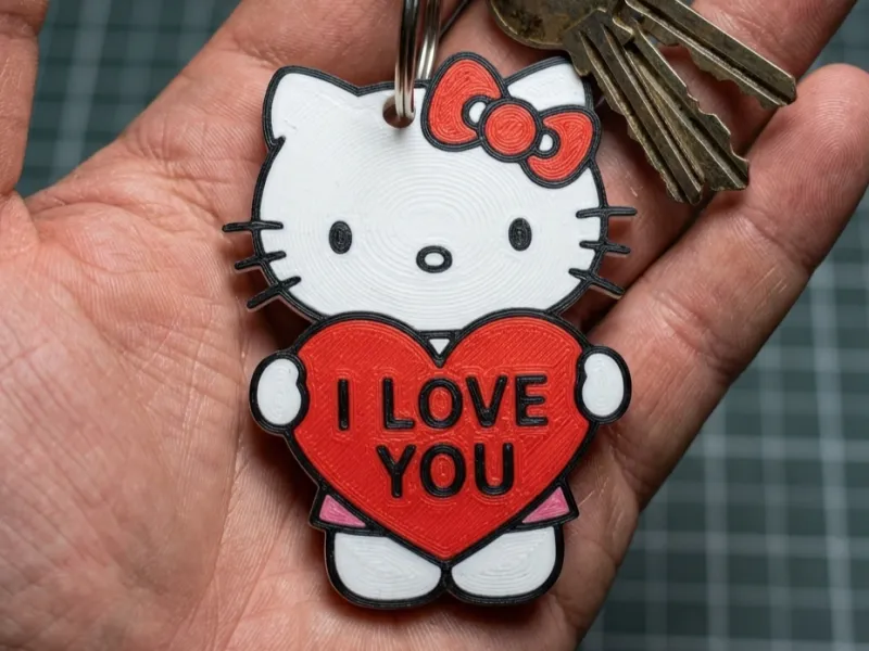 llavero hello kitty i love you