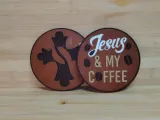 ☕ 信仰とコーヒー コースターセット ✝️-0