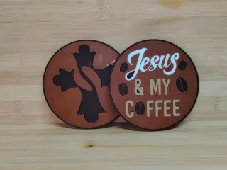 ☕ Faith & Brew Coaster Set ✝️