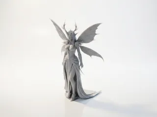 Forest Fairy Fantasy Figurine 3D Printable